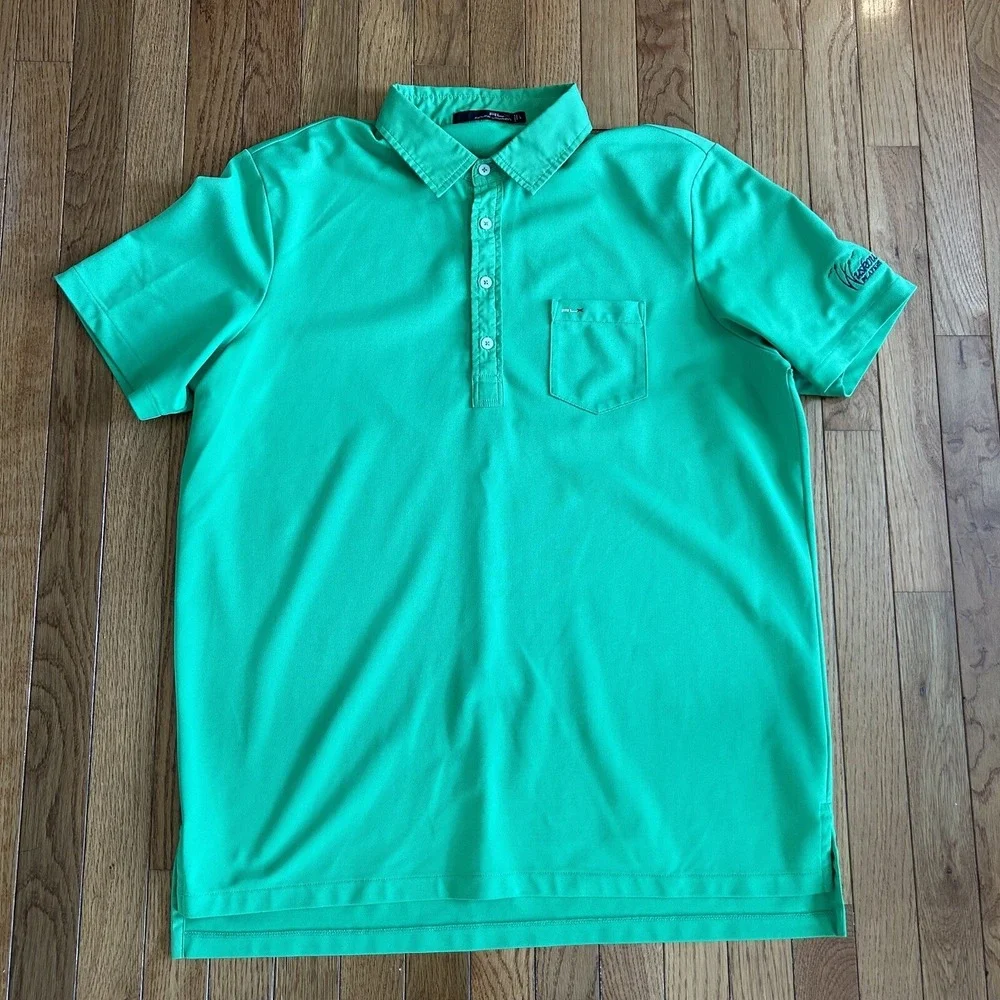 RLX Polo Shirt Mens Large Green Ralph Lauren Golf Performance